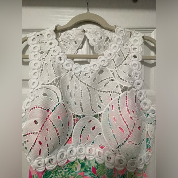 Lilly Pulitzer Razz Berry Catty Shack Sadie Romper Size 10 - Picture 6 of 13